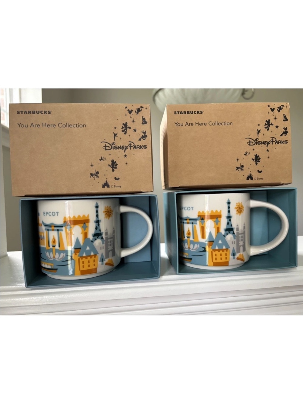 2 Starbucks You Are Here Collection EPCOT Mug